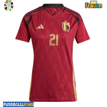 Belgien Timothy Castagne #21 Heimtrikot Frauen EM 2024 Kurzarm